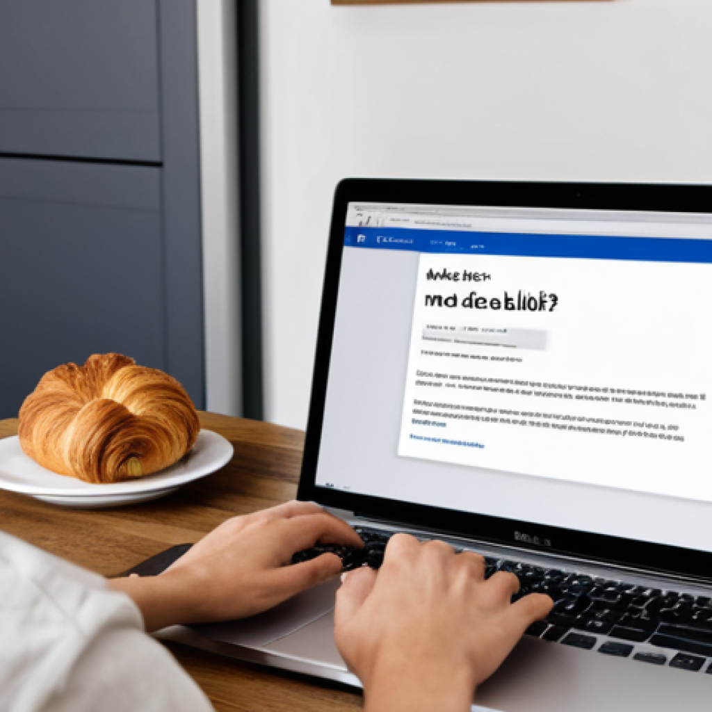 Password Reset Help**
A person looking frustrated in front of a computer screen displaying a login page. The text on the screen indicates a "Mot de passe oublié?" link. The background is a cozy, slightly messy home office with a half-eaten croissant and a café au lait on the desk. The overall feeling is relatable and slightly humorous. safe for work, appropriate content, fully clothed, professional, perfect anatomy, natural proportions, high quality.
**