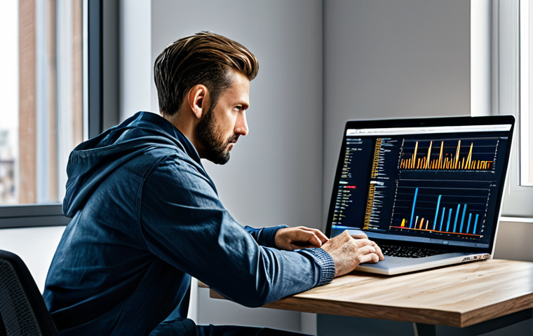 The Strategist**

Prompt: A focused individual, fully clothed in casual attire, sitting at a desk with a laptop displaying FC Online market data, safe for work, appropriate content, professional setting, modern apartment, well-lit, perfect anatomy, natural proportions, digital art, high quality.

**