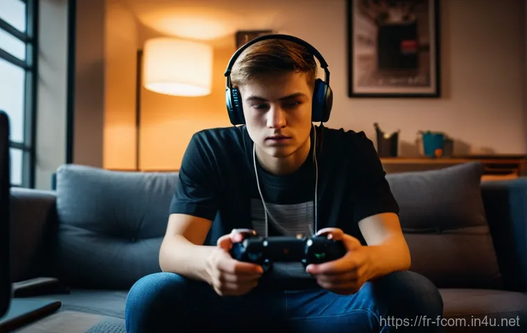 FC온라인 게임코칭 서비스 - **Prompt 1: Focused Coaching Session**
    A highly detailed, realistic image of a young male gamer,...